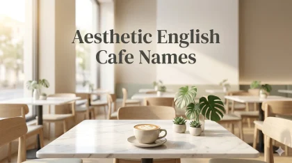nama cafe aesthetic bahasa inggris